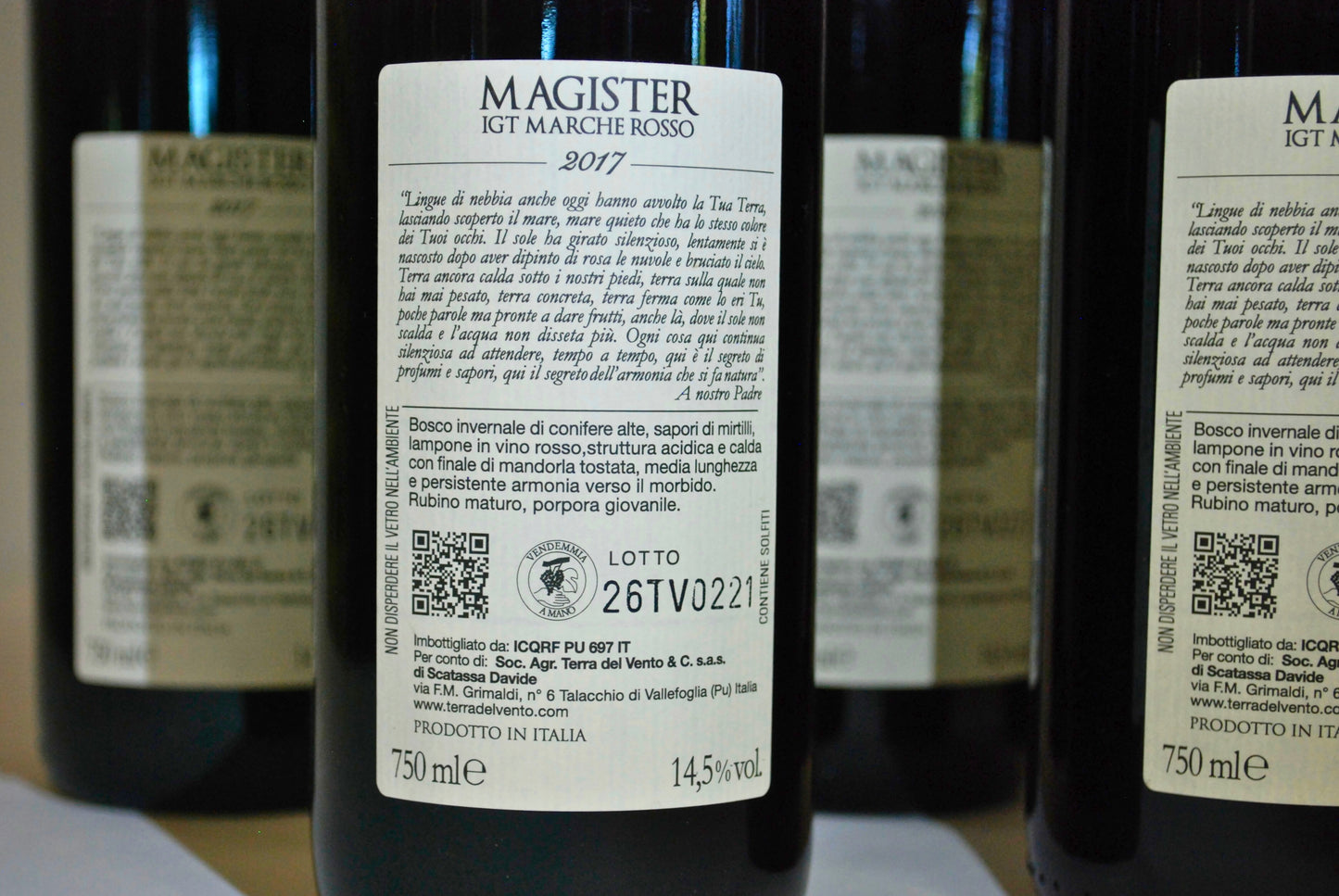 Vino rosso "Magister"